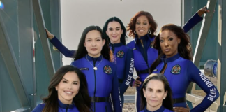 Katy Perry var en av sex kvinnor på en historisk resa till rymden