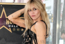 Miley Cyrus har sin egen stjärna på Walk of Fame-