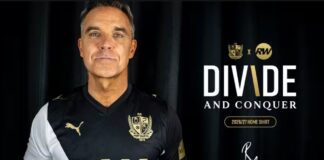 Robbie Williams förklarar tröjavtalet med Port Vale: ’Det känns ganska otroligt’